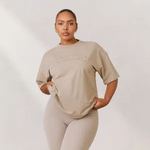 Varsity T-Shirt Oversize - Avoine