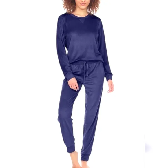 velvet feel PAJAMAS pj's HONEYDEW lounge wear SIZE XXL super soft NAVY BLUE 💙