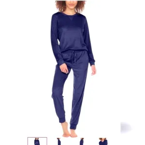 velvet feel PAJAMAS pj's HONEYDEW lounge wear SIZE XXL super soft NAVY BLUE 💙