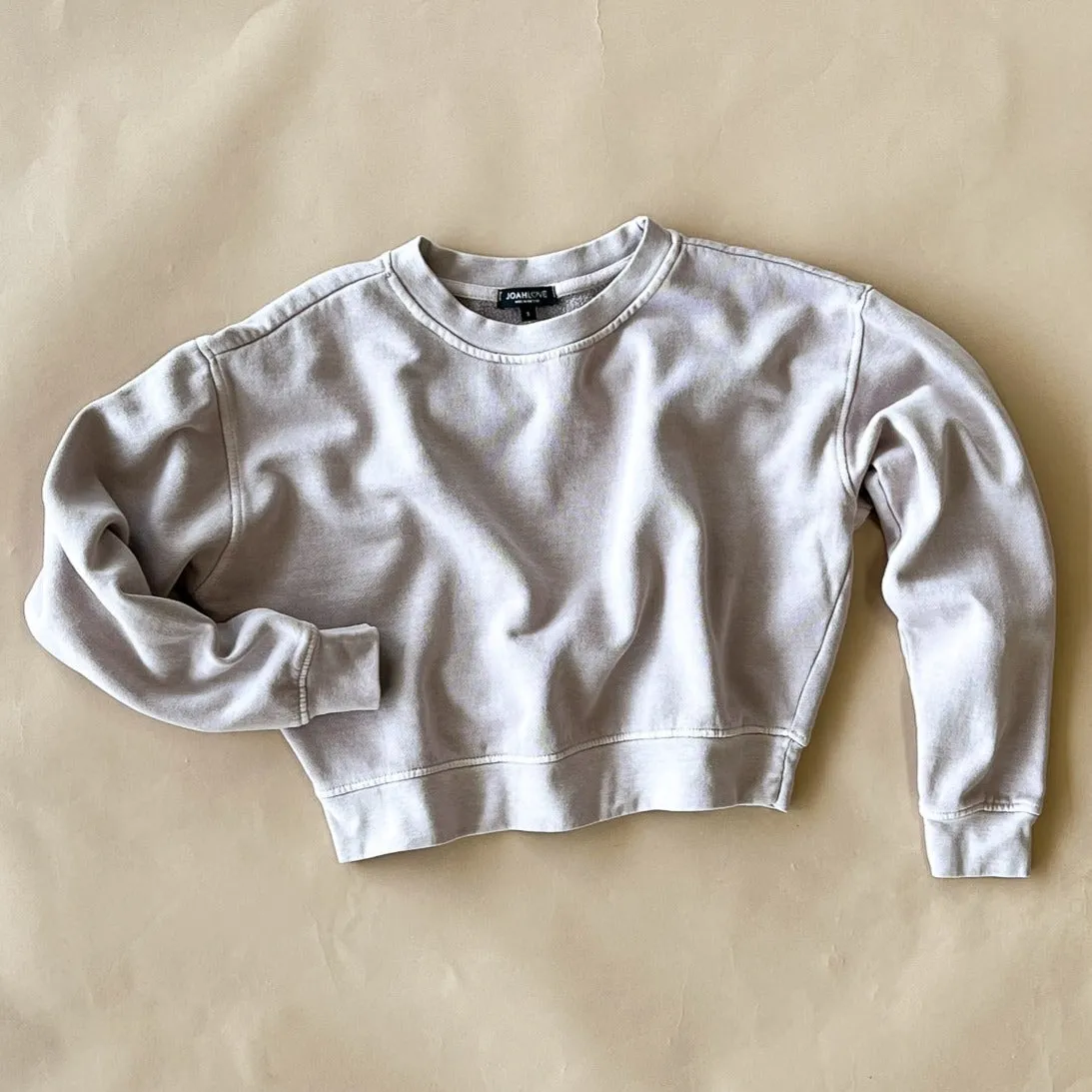 Vintage Cropped Sweatshirt | Pinkish Grey | Women & Youth 10 