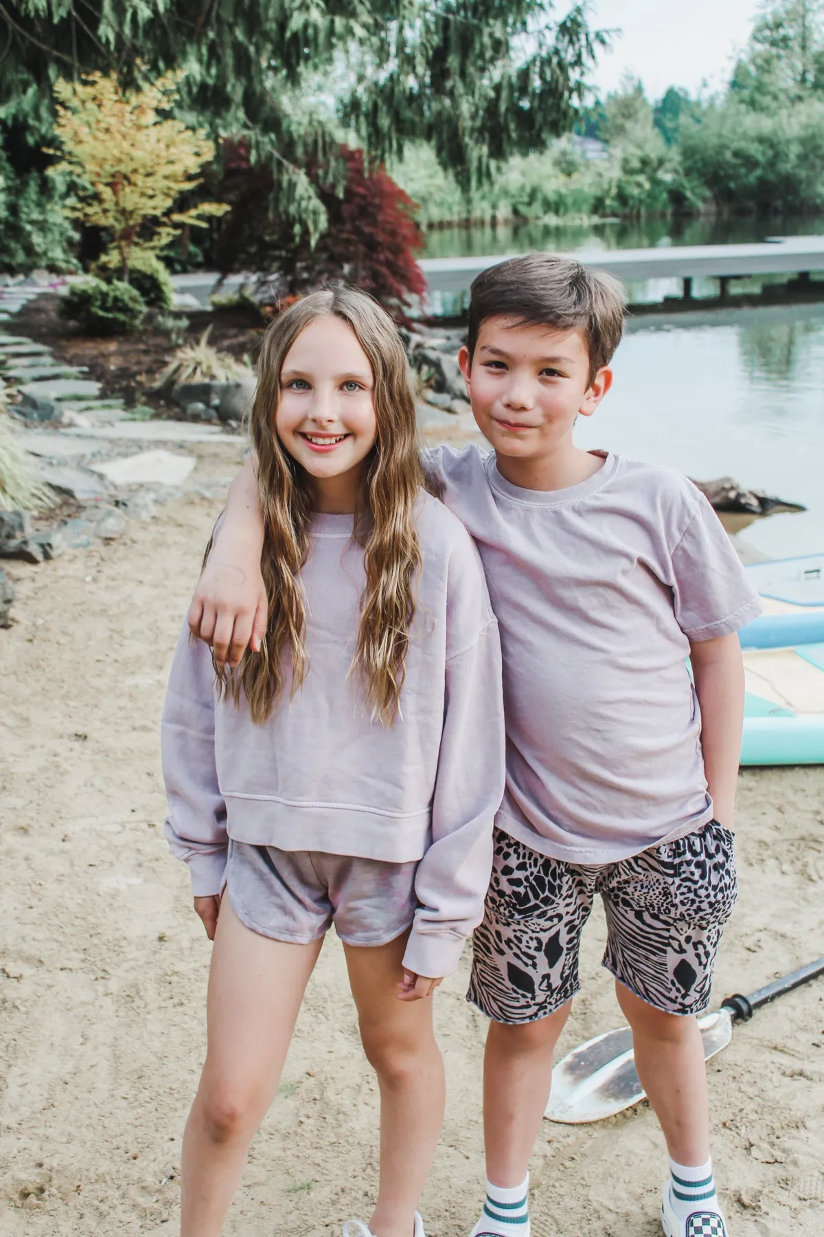 Vintage Cropped Sweatshirt | Pinkish Grey | Women & Youth 10 