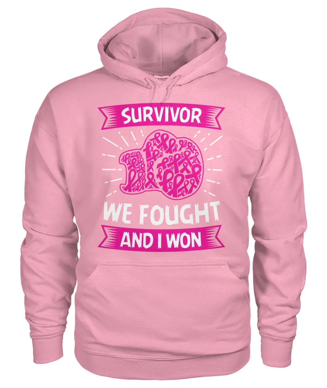 We Fought and I Won Survivor Hoodies and Sweatshirts