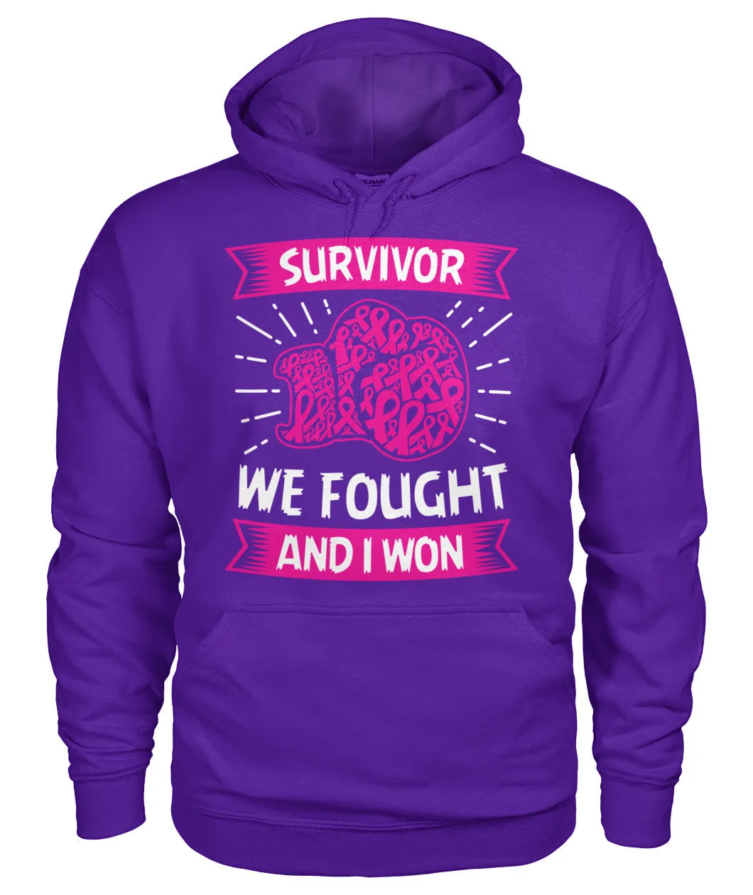 We Fought and I Won Survivor Hoodies and Sweatshirts