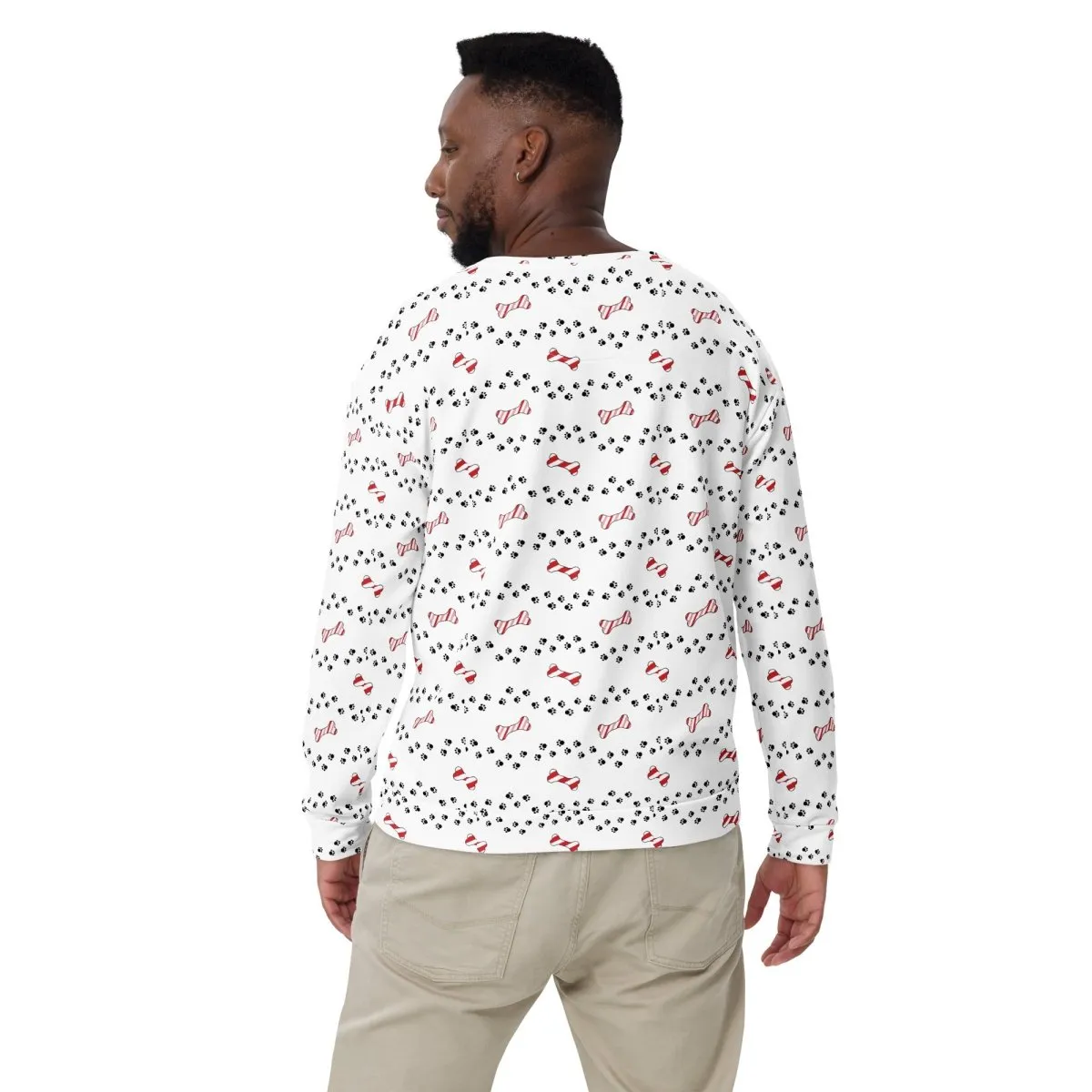 White Merry Christmas Paw Sweatshirt