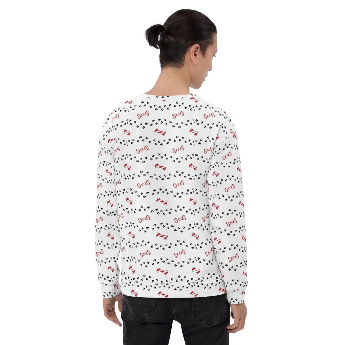 White Merry Christmas Paw Sweatshirt