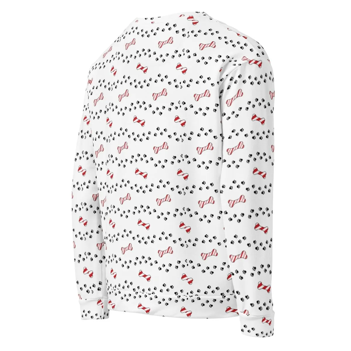 White Merry Christmas Paw Sweatshirt