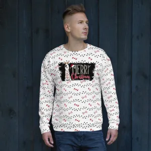 White Merry Christmas Paw Sweatshirt