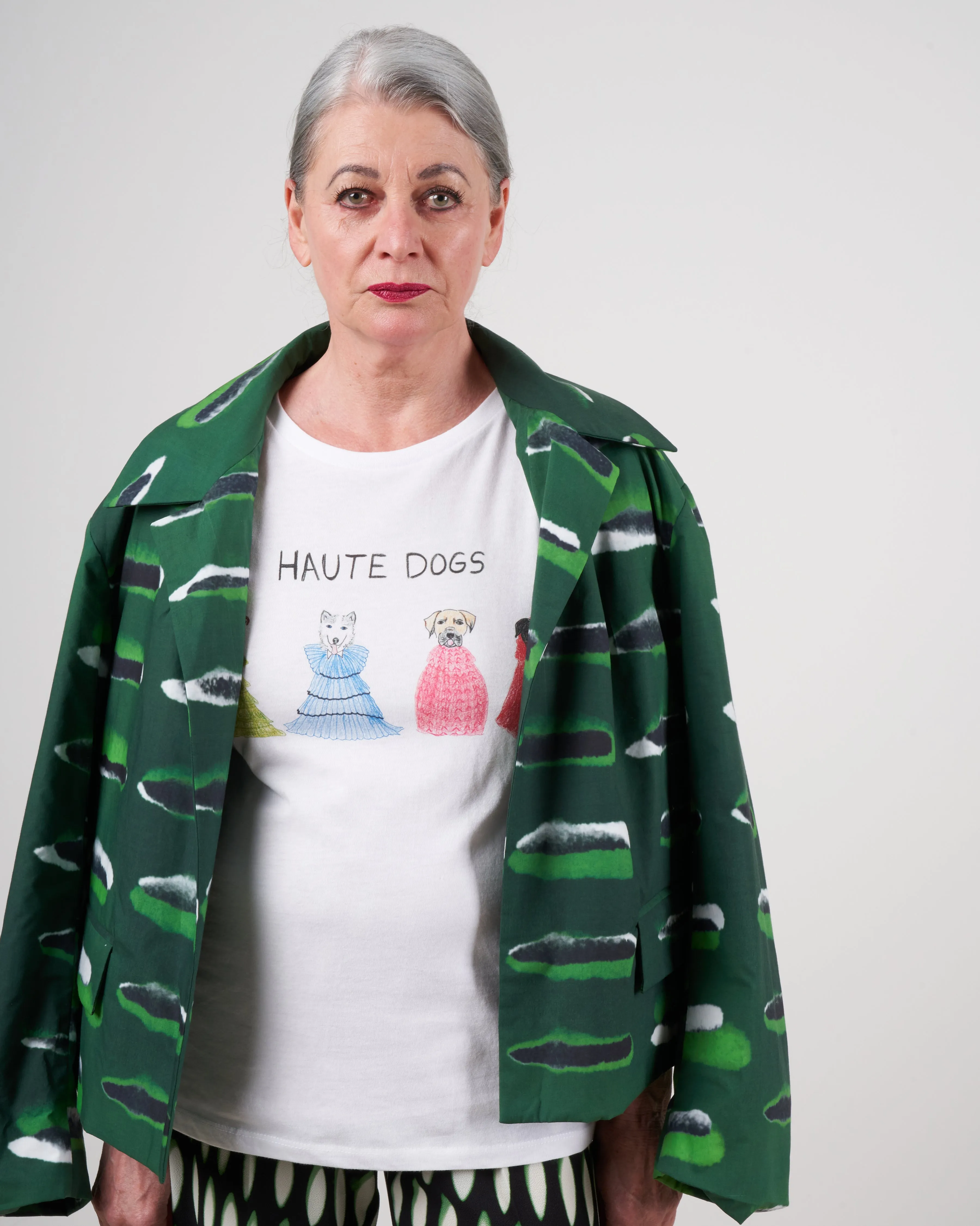 white tee - haute dogs