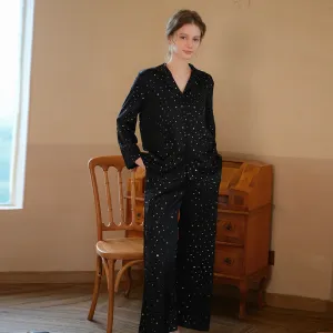 Women's Long-sleeved Trousers Ice Silk Pajamas Suit