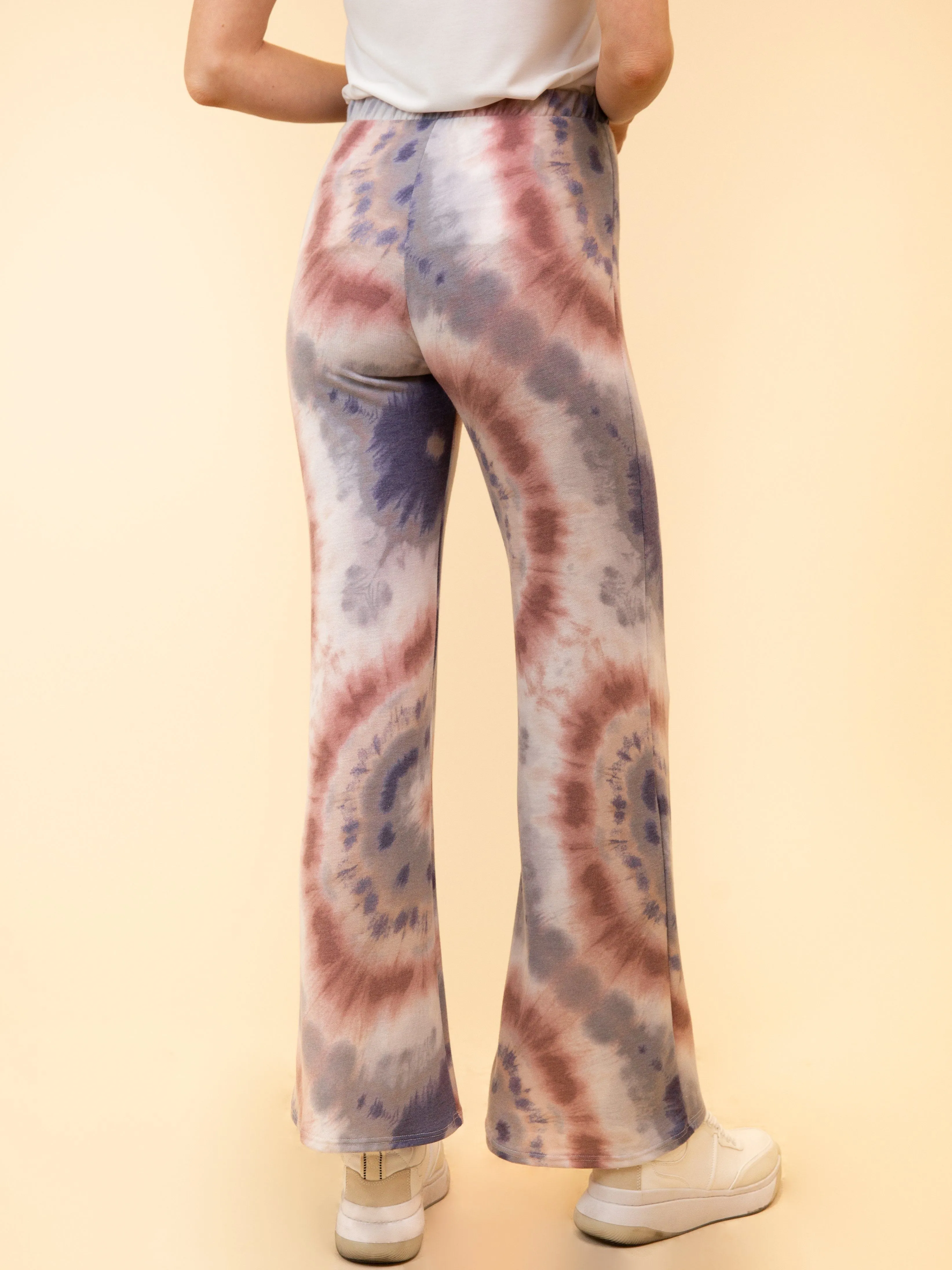 WOMEN'S TIE DYE LOUNGE BELL BOTTOM PANT
