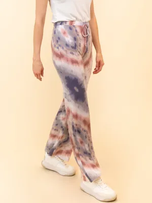 WOMEN'S TIE DYE LOUNGE BELL BOTTOM PANT