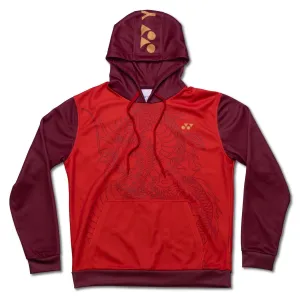 Yonex CNY2024 Linear Dragon Unisex Badminton Hoodie - Red