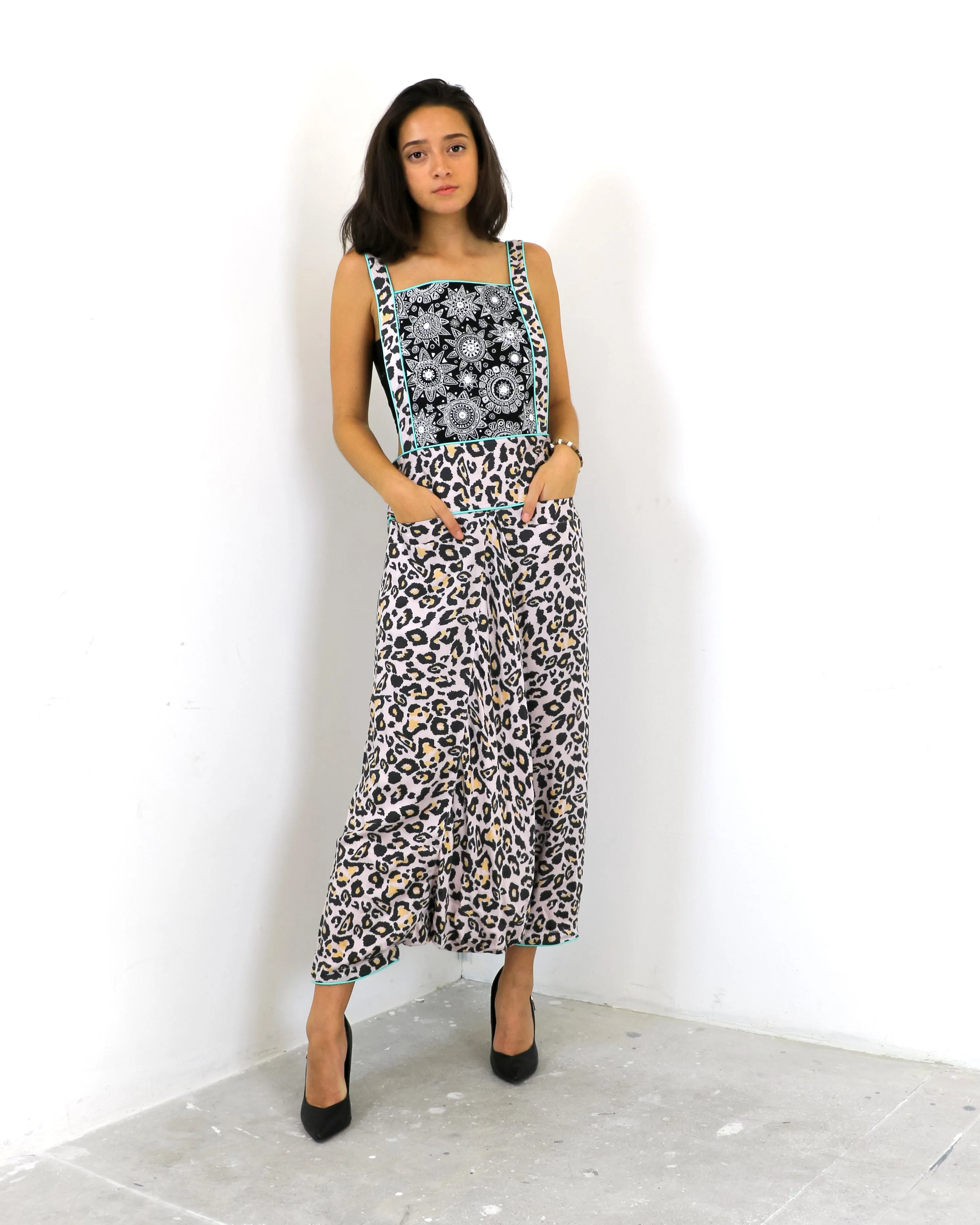 Yulia | Embroidered Dungarees