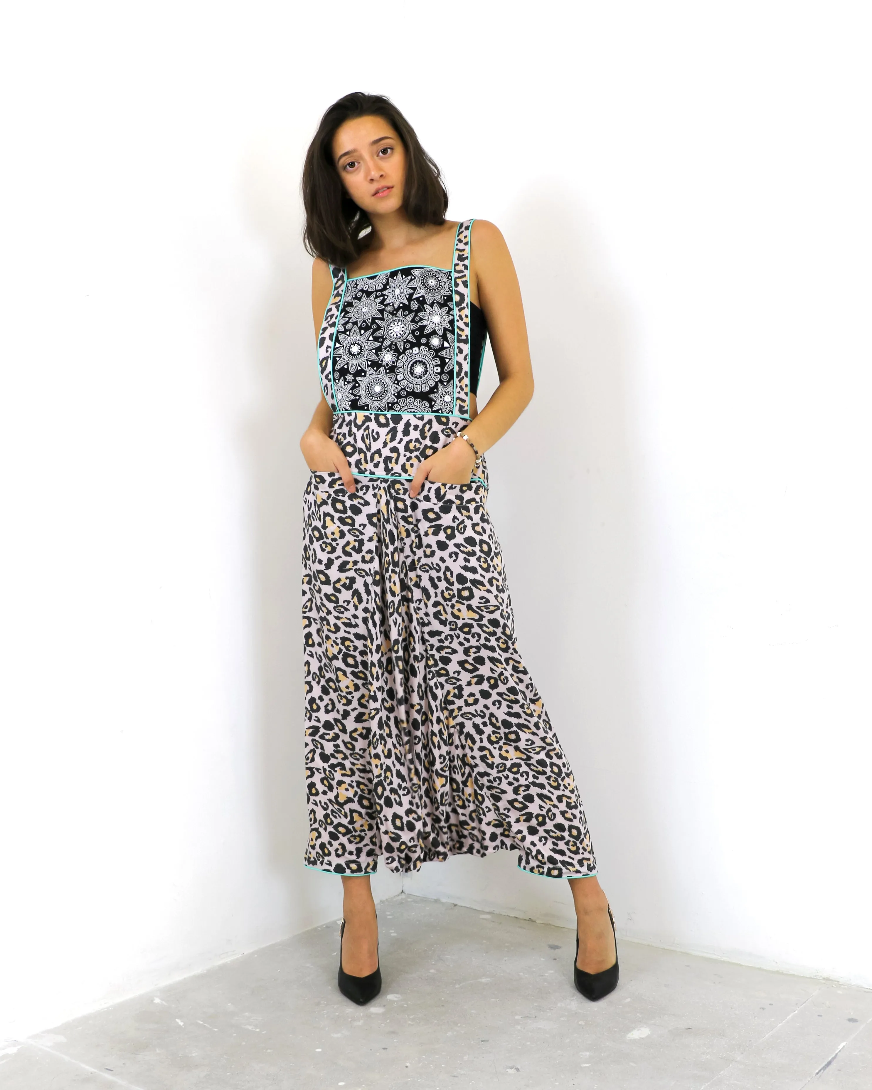 Yulia | Embroidered Dungarees